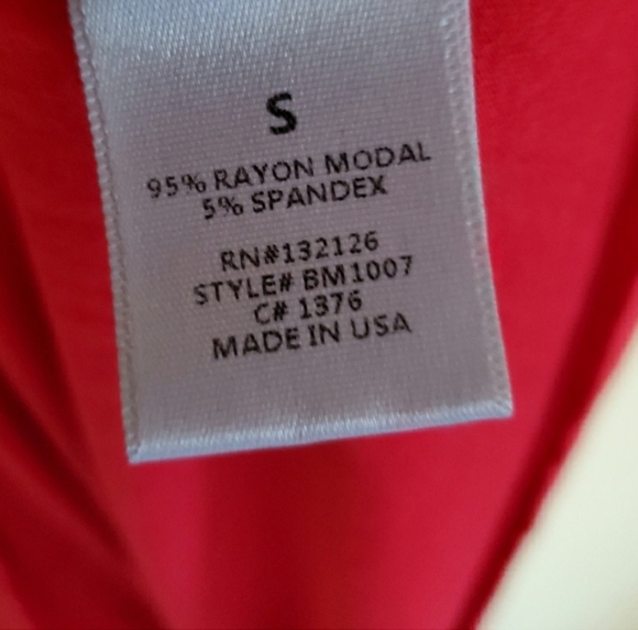 Emma's Closet red Modal basic racerback tank size small - Picture 6 of 8